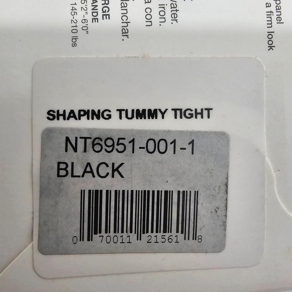 3 Pack No Nonsense Women's Opaque Tummy Shaping Tights Black Size S - Picture 4 of 11